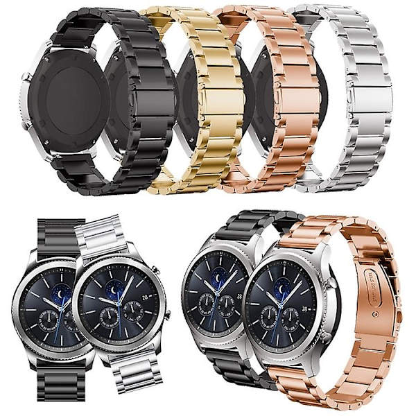 20mm Tre Perler Rustfritt Stål Rem Til Garmin Move Luxe/move Style/move 3/move Venu - Sølv Silver