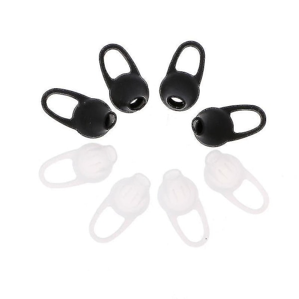 4 paria pehmeää silikonia in-ear Bluetooth-yhteensopivia suojuksia Kuulokkeiden pehmusteet (hy)