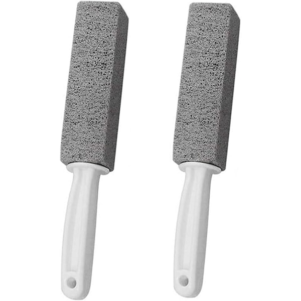 2 Pack Handle Toilet Bowl Cleaner Pumice Stick Hard Water Ring Stain Remover for Kitchen/Bathroom/Pool/Household Cleaning