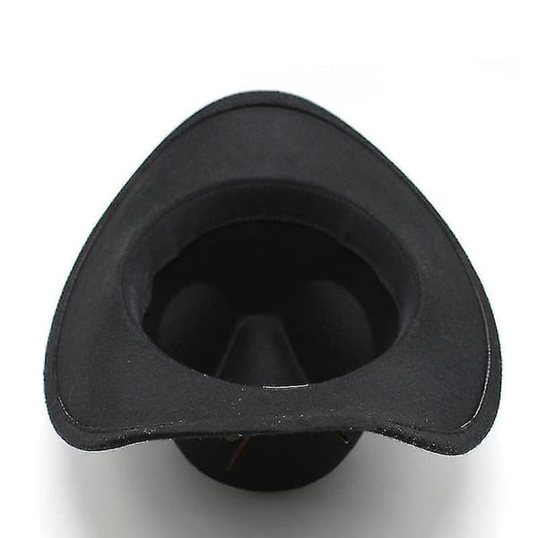 Dewenwils Western Cowboy Top Hat Huopahattu Musta