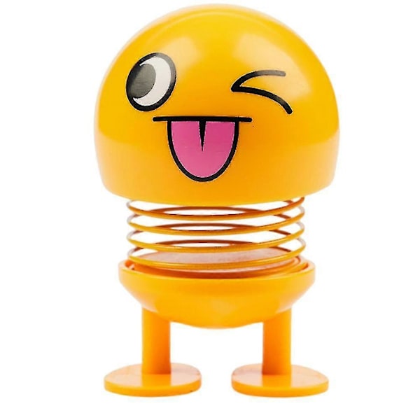 Bil Fjeder Rystende Hoved Dukke Personlige Fjedre Dansende Figur Legetøj Bil Instrumentbræt Ornament No. 1 Sticking Head