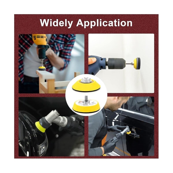 Slipningsskiva Pad Kit, 2in Die Grinder Slipningsskiva Slipfäste för Borrslipfäste