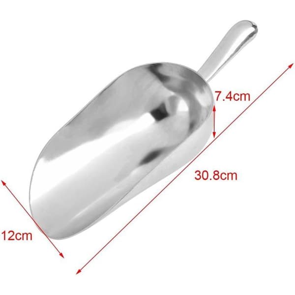 Fødevareske i aluminiumslegering, multifunktionel isske, wienerbrødsske, sukkerske, 38 oz kapacitet