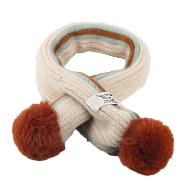 Barn Scarf Pojkar Flickor Vinter Varma Halsdukar Halsvärmare beige