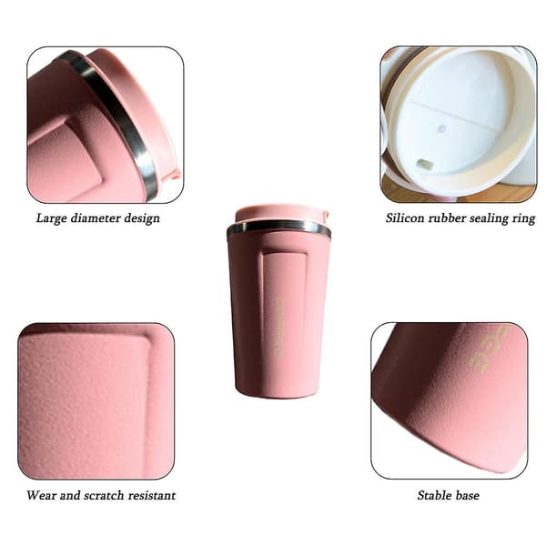 Rustfritt stål vakuum varmeisolasjonskjele rosa pink