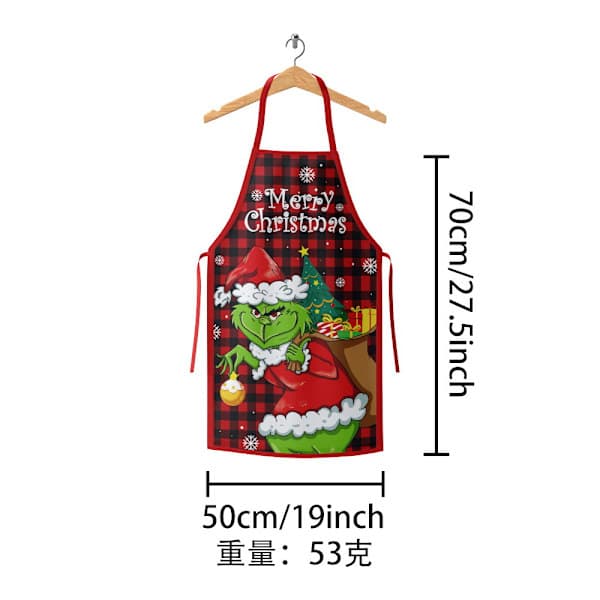 Jul Förkläde Grinch Jultomte Stil Hem Kök Förkläde Jul Leveranser Grossist