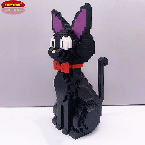 Anime Totoro No Face Man Cat Cartoon Animal Pet Paraply Model Diy Mini Diamantblokke Mursten Bygning Børn Voksen Legetøj Gave Without Box No Face man