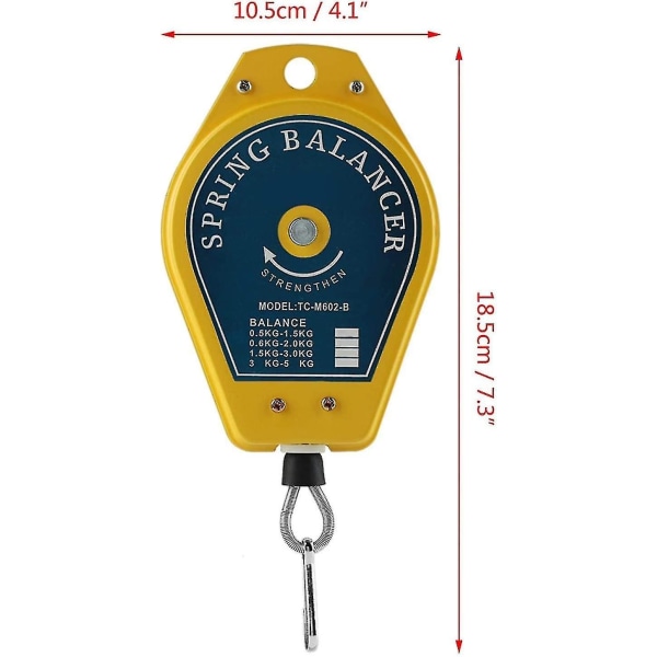 Uttrekkbar fjærbalanseringsverktøy Monteringslinje Fjærbalanserhengerbrakett (0,5-1,5 kg) Hy