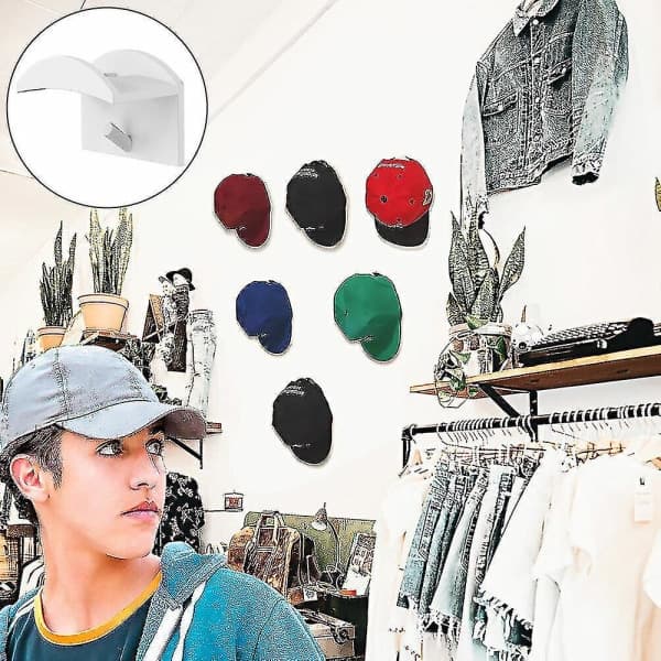 10 stk Cap Hat Holder Rack Organizer Oppbevaring Moderne Baseball Caps Hangers