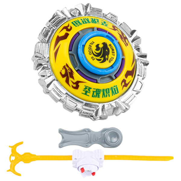 1 set snurrande topp leksak klassiska anime element anti-scratch roterande rolig gyroskop leksak för underhållning Yellow