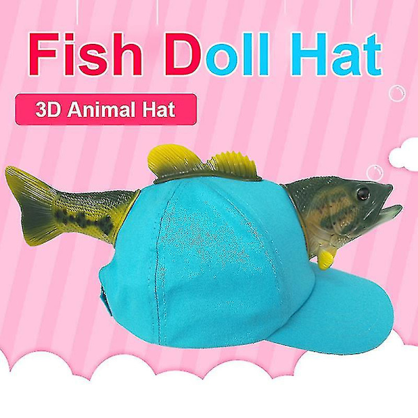 3D Fisk Hatt Dam Och Herr Vinter Zoo Resehatt Flicka Och Pojke Tecknad Skärm Mode Baseball Hip Hop Special Keps Julklapp aldult