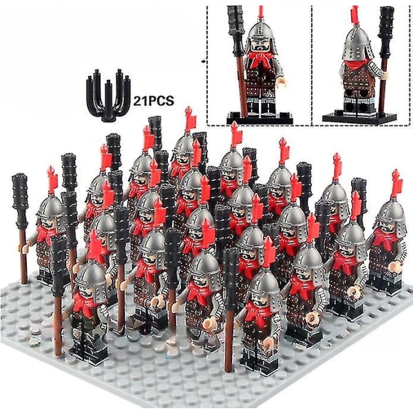 Militær figur byggeklods antikke romerske kriger serie Spartan Warrior mursten legetøj puslespil legetøj 1733