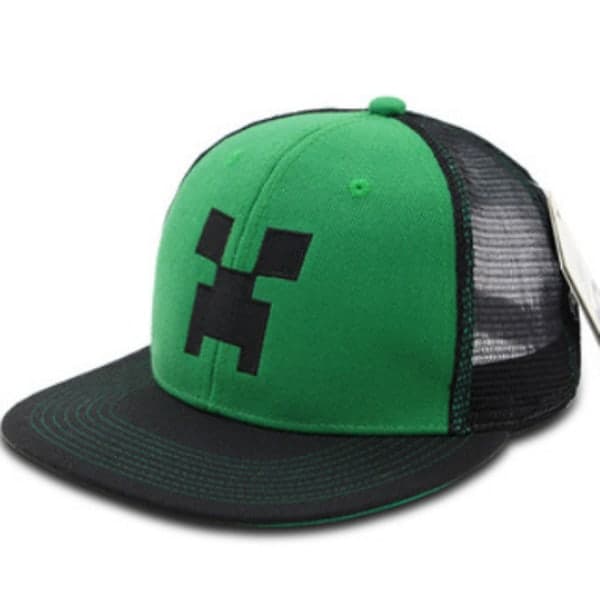 Minecraft Snapback Baseball Cap Mænd Kvinder Bomuld Baseball Hat Åndbar Solhat