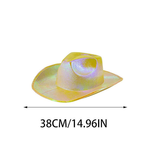 Magisk pärlparty Western Cowboy Hat Bar Bröllop Brud Party Eva Hat pink