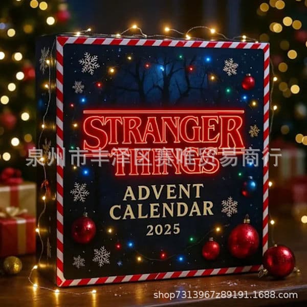 Stranger Things Nedtellingskalender 2025, 24-dagers 2D Julekalender