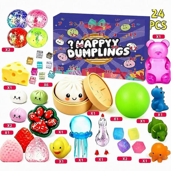Squishy Bao Bun -joulukalenteri 2026 Red