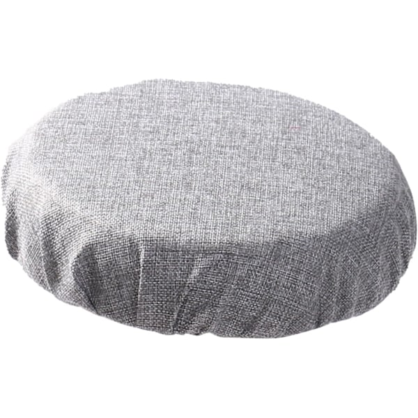 Hopfällbar pallkudde Sittdyna för stol Teleskopisk pallkudde Inomhus Utomhus Stadion Pallöverdrag Rund för ryggsäckssovrum Gray Imitation linen