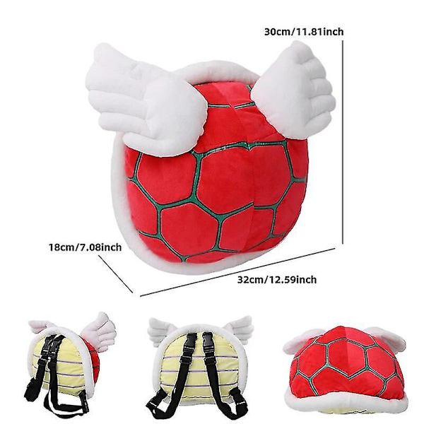 4 stil Anime Super Koopa Turtle Skoleveske Turtle Shell Grønn Bowser Plysjleker Ryggsekk Kawaii Bursdagsgave Style 2
