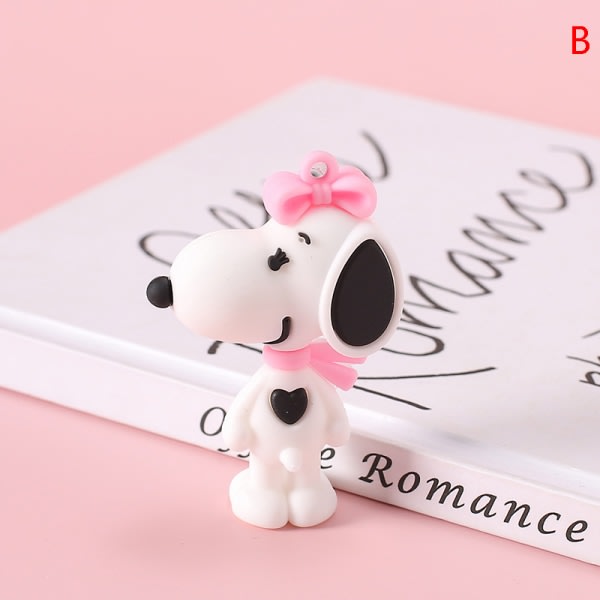 Cartoon Anime Snoopy Dog Kawaii Nyckelringar Bil Nyckelring Nyckel Ring 4#