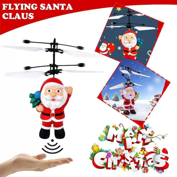 Infrarød Induktionshelikopter Julemand Flyvende Bold Flyvende Legetøj Til Børn