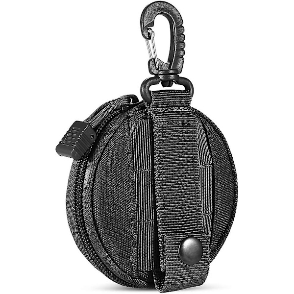 Liten Molle-påse tillbehör, uppgraderade Edc-påsar militär utrustning, taktisk väska fodral som myntbörs nyckelring, fodral plånbok, trådlöst headset-paket.