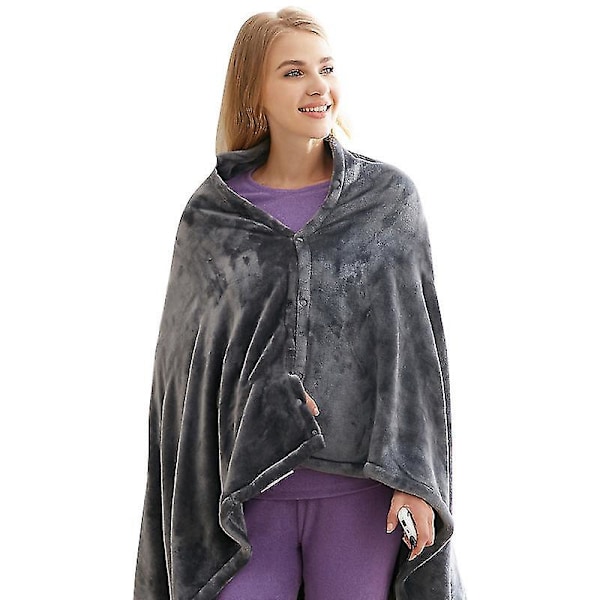 Elektrisk Teppe Oppvarmet Pledd 150 X 85cm Flanell Oppvarmet Teppe Vinter Varmt