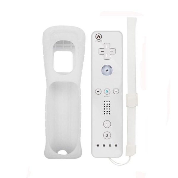 Wii Game Remote Controller Indbygget Motion Plus Joystick Joypad til Nintendo 1 PC White
