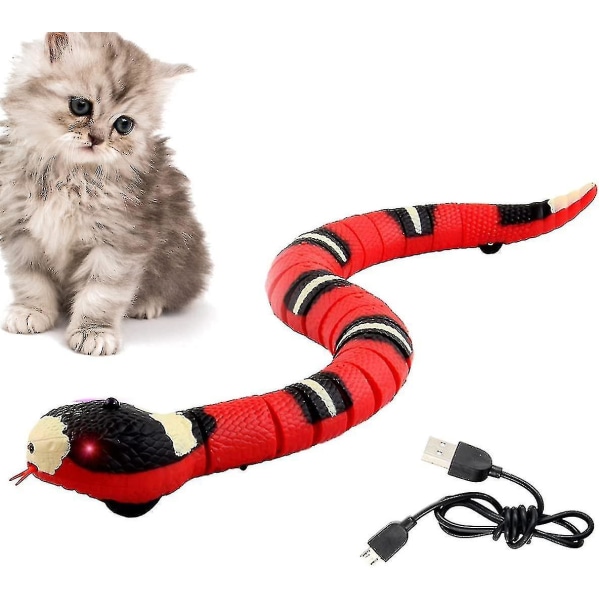 1mor kissalelukäärme, USB älykäärme, sähköinen käärmelelu, älykäs käärmelelu, interaktiivinen kissan käärmelelu, kissan älykkäät lelut