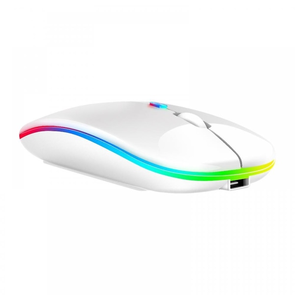 Trådløs mus 2.4ghz Overwatch Gamer RGB Mus Bærbar Trådløs Mus For Bærbar PC Spillmus grey