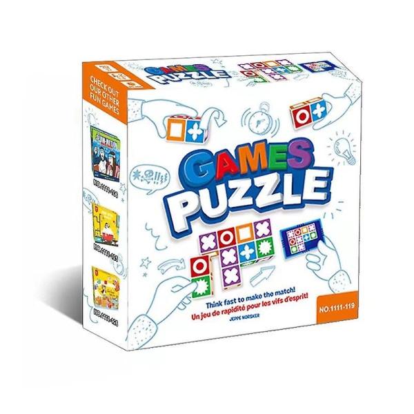 Brætspil, pædagogisk logisk tænkning brætspil, intelligensudvikling børn matchende legetøj til drenge piger Basic version 1
