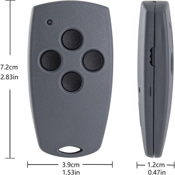 Sett med 2 erstatningshåndsendere for Marantec Digital 212-433 211-433 221-433 - med Marantec d313 382 384 d302 d304 433
