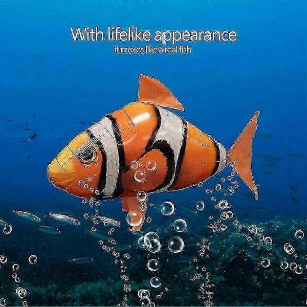 Fjernstyret flyvende haj med oppusteligt design Orange Klovnfisk Orange Clownfish