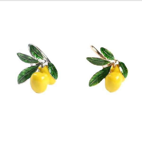 12 st hotellbordsdekoration citron servett spänne frukt servett ring papper handduk ring-guld