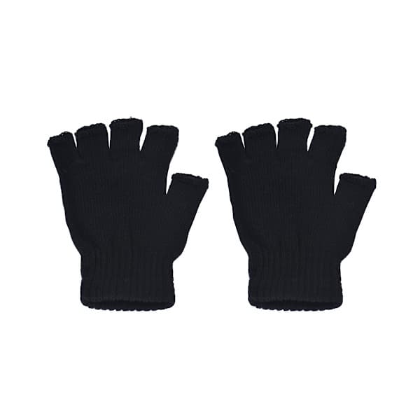 Firkantede vanter, korte & fingerløse - Flere farvevalg Sort one size black