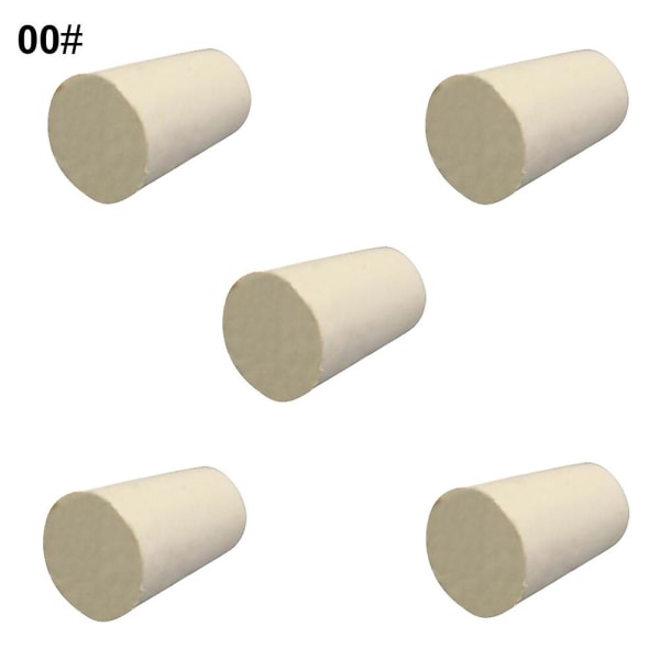 5 stk solide gummistoppe plugger bunger laboratorieflaske rør forseglet lokk korker Jikaix 3 23x17x26mm