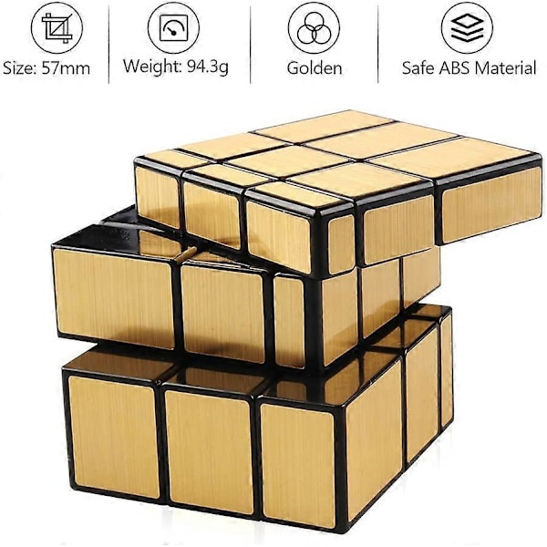 Holy Hand Cube 3x3 Speed Cube Golden Mirror Block Cube 3x3x3