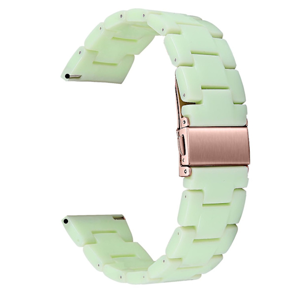 Ersättningsarmband för Garmin Vivoactive 4, 22 mm vattentätt klockarmband i harts Green Style X Garmin Vivoactive 4