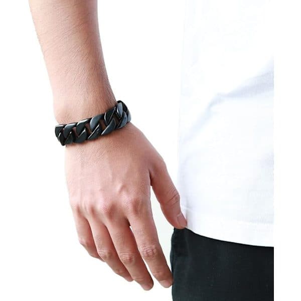 Stor Herre Stil, Armbånd til Mænd, Rustfrit Stål Armbånd, Led, Poleret