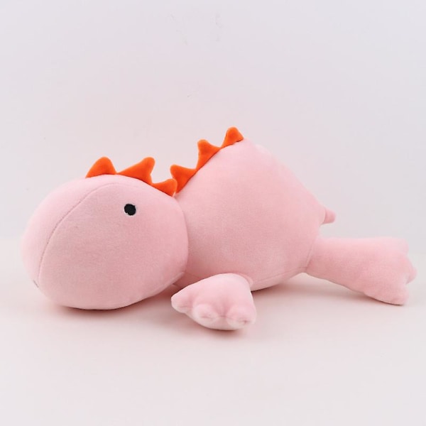 Dinosaurus painotettu puuvilladinosaurus söpö Triceratops pehmolelu 38cm Pink Dinosaur