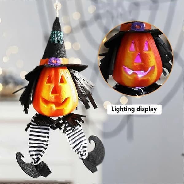 Halloween Jack-o-Lantern Lysende Jack-o-Lantern Dekor til Halloweenfest S (uten batteri)