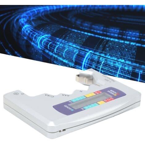 Batteritester, Universal Batterikontrol, Lille Batteritester til Lithium C/D/9V/AA/AAA/1.5V Batterier - Batteritester til Husholdningsbatterier