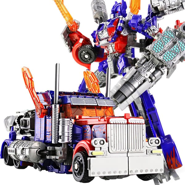 Optimus Warrior Transformers Leksaksmodell i Aluminiumlegering