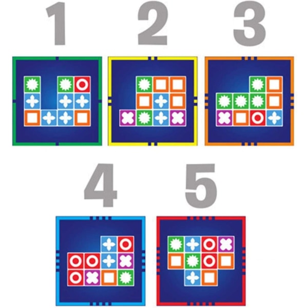 Brädspel, pedagogiskt logiskt tänkande brädspel, intelligensutveckling barn matchande leksaker för pojkar flickor Basic version 2
