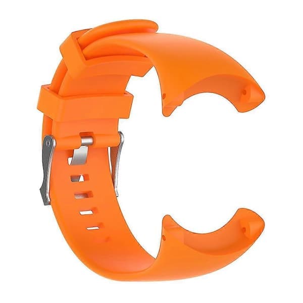 Silikoninen Vaihtohihna Suunto Core All Black -urheilukelloon, oranssi Orange