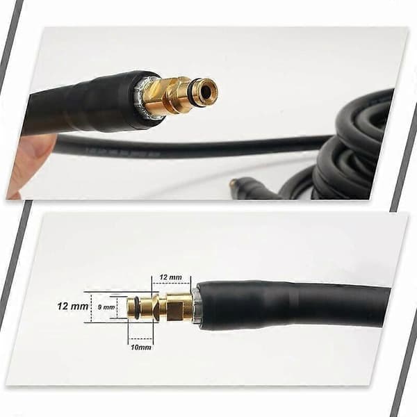 10 m udskiftningsslange til højtryksrenser til Kärcher K-serie K2, K3, K4, K5, K7, Click Type Quick Connect… (10)