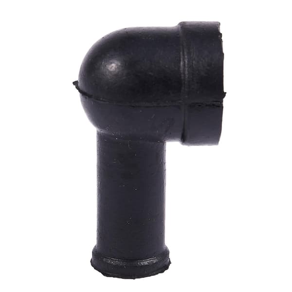 8 stk 15mm X 8mm sorte røykepipeformede PVC-batteriterminalisolerende deksler Hy