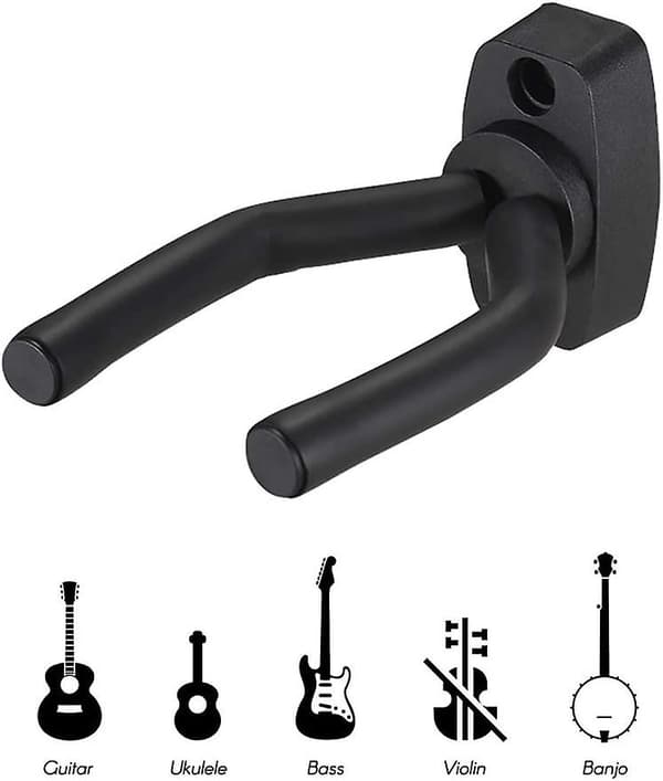 Gitarrhållare Vägghängare Krokhållare Set Av Crday 2 Ukulele Rack Bracket Display