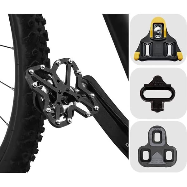 1 par klikfri aluminium mountainbike platformadaptere