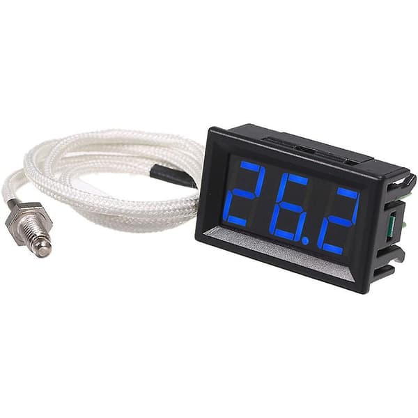Msbd Digitalt Termometer -30~800 Grader C, Blåt Lys (hy)