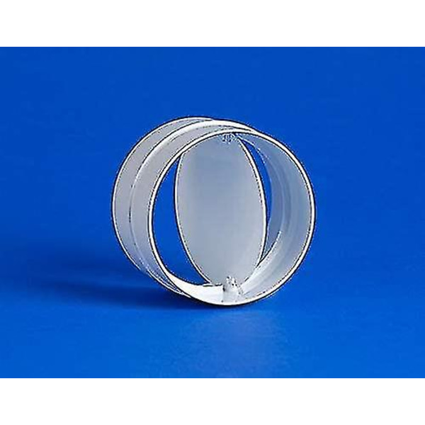 100 mm:n liitäntä takaiskuventtiilillä pyöreä tuuletusputki 100 mm